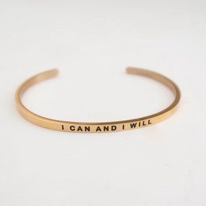 MANTRABAND I Can And I Will bangle bracelet
